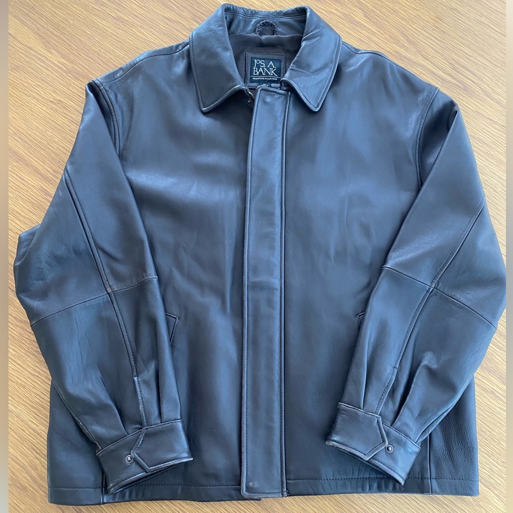 Jos. A. Bank Brown Leather Jacket